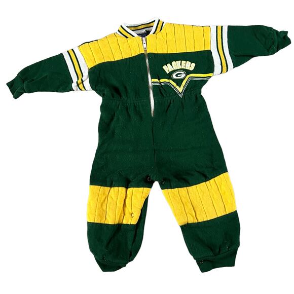 Bull Frog Green Bay Packers Bodysuit Baby 18 Months - Picture 2 of 7